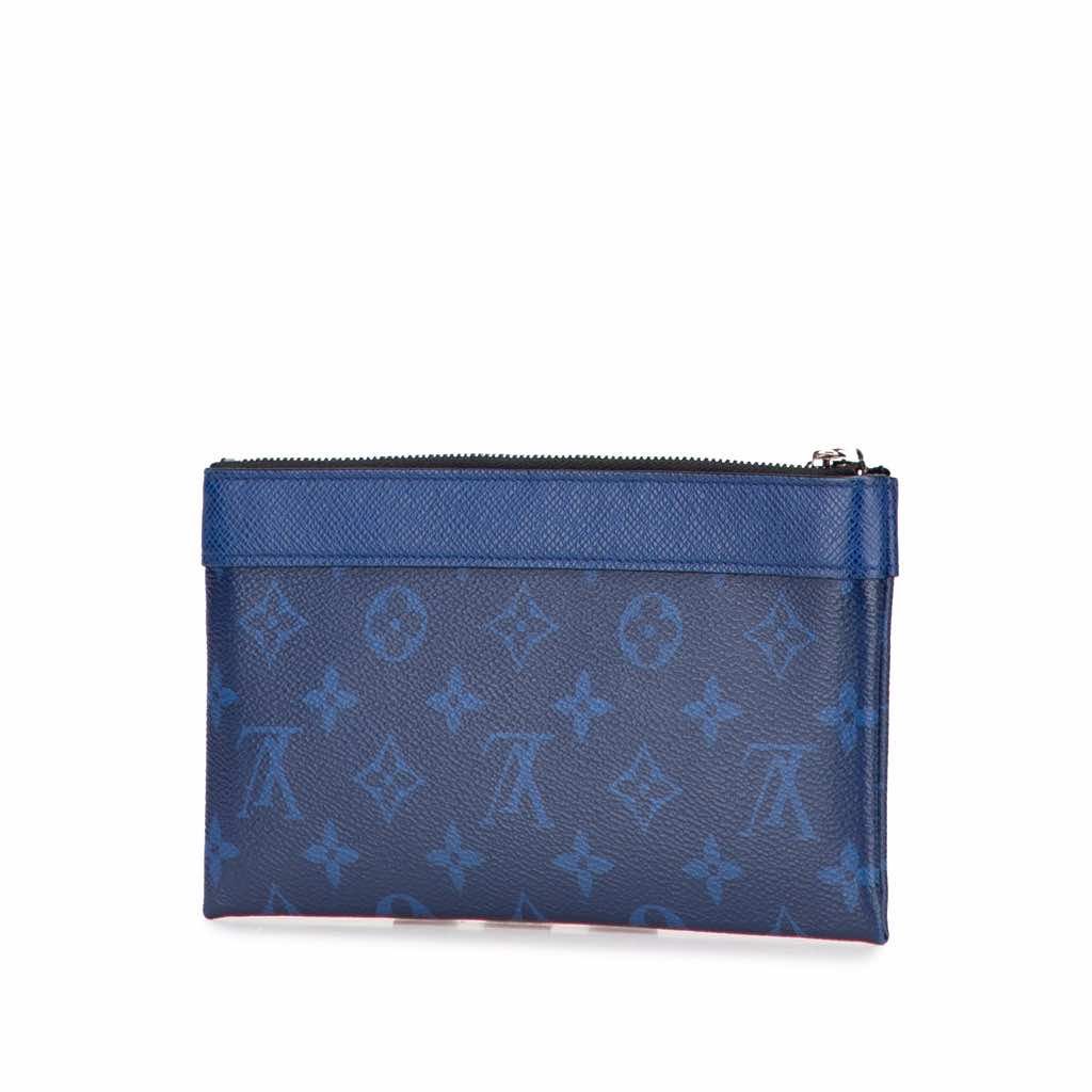 Louis Vuitton Monogram Taigarama Pochette Discovery PM - Back view