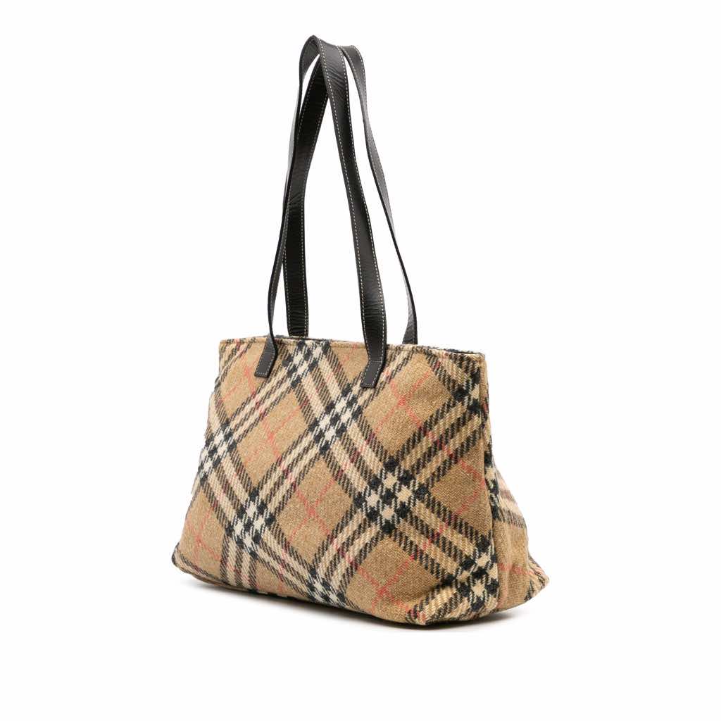 Burberry Supernova Check Wool Tote - 2