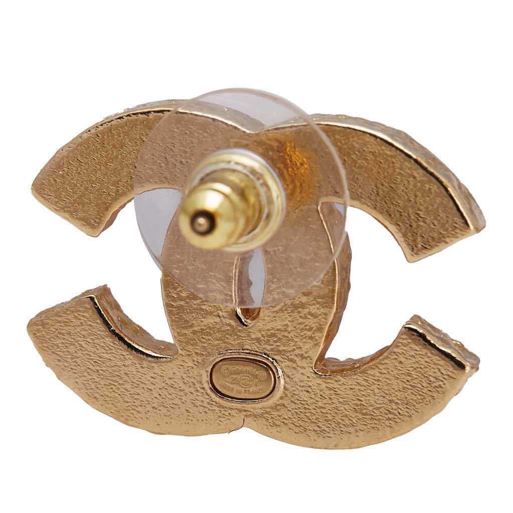 Chanel Enamel CC Push Back Earrings - Image 6