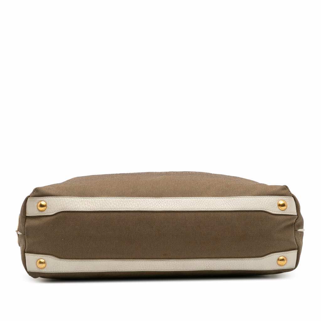 Prada Canvas Canapa Logo Shoulder Bag - Image 6