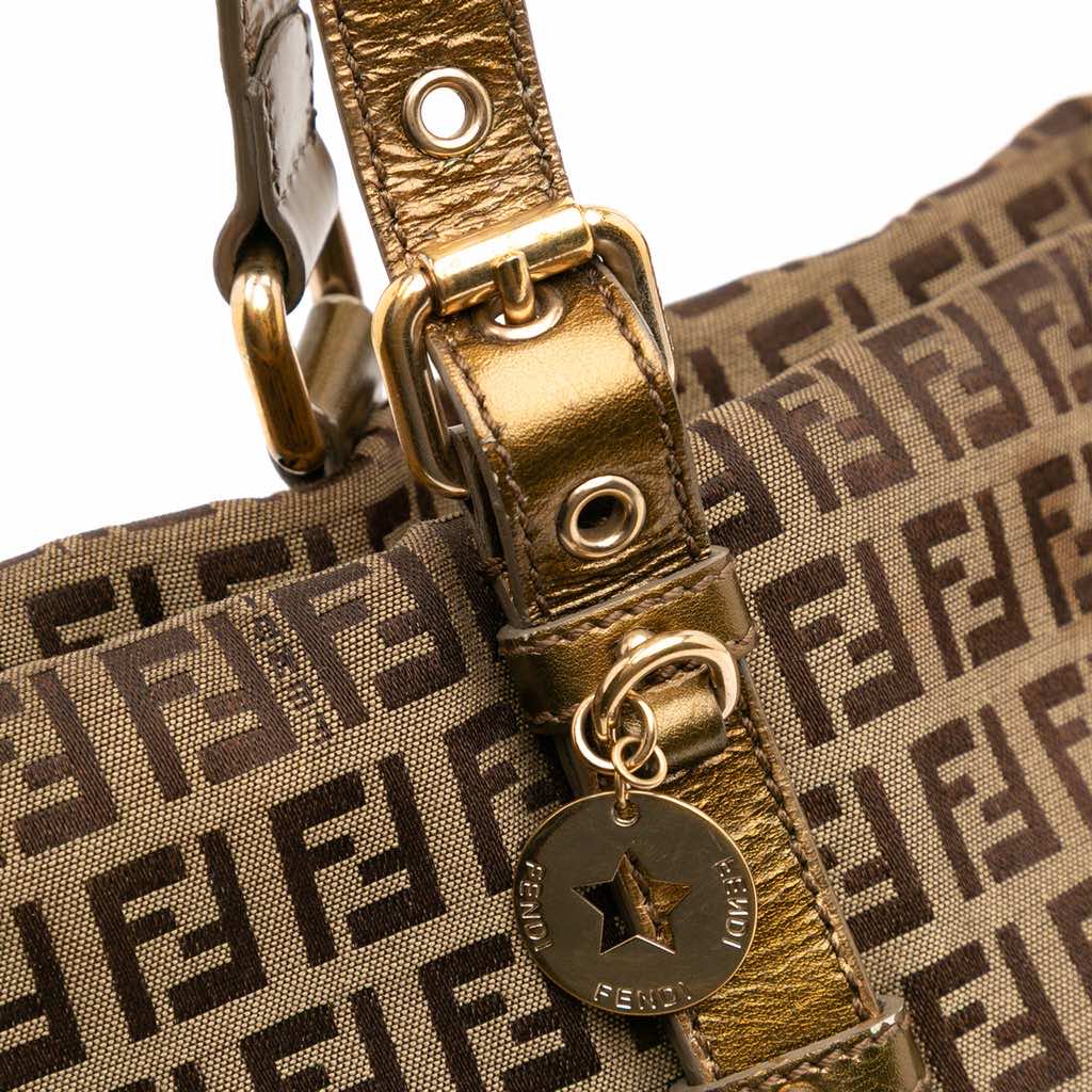 Fendi Zucchino Canvas Superstar Tote - Image 13