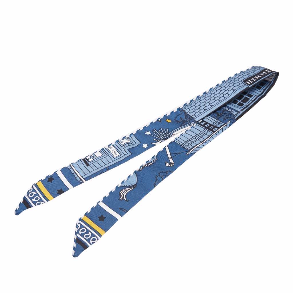 Hermès Candy Doll Twilly Silk Scarf - Back view