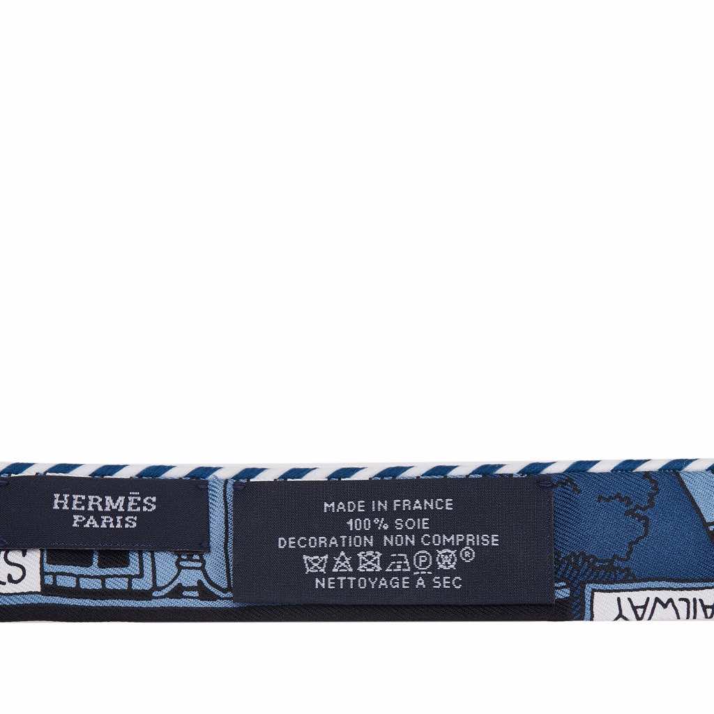 Hermès Candy Doll Twilly Silk Scarf - Side view