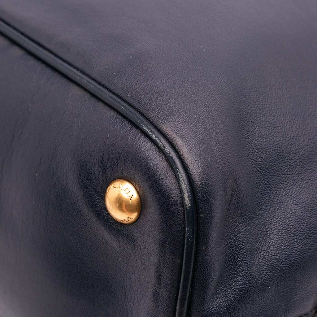 Prada Soft Calf Open Convertible Tote - Image 10