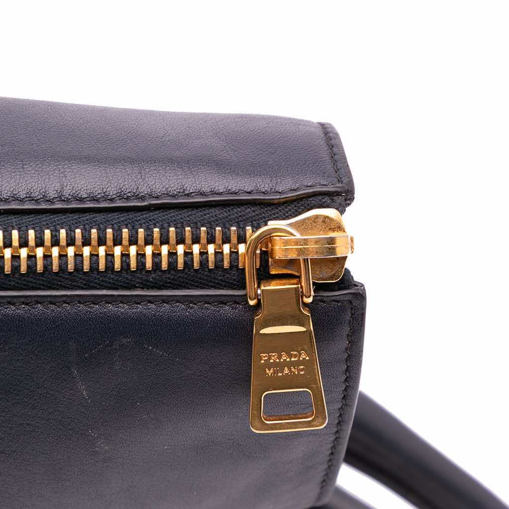 Prada Soft Calf Open Convertible Tote - Image 11