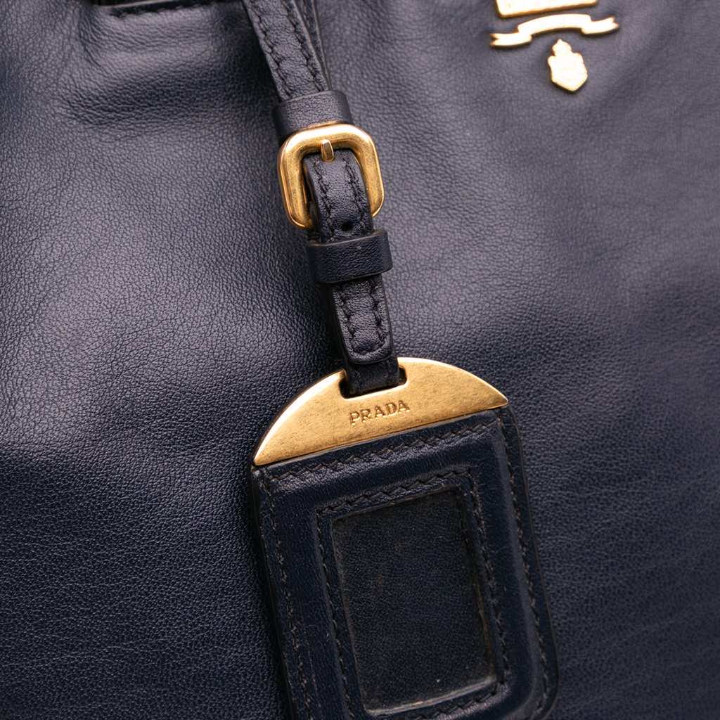 Prada Soft Calf Open Convertible Tote - Image 12