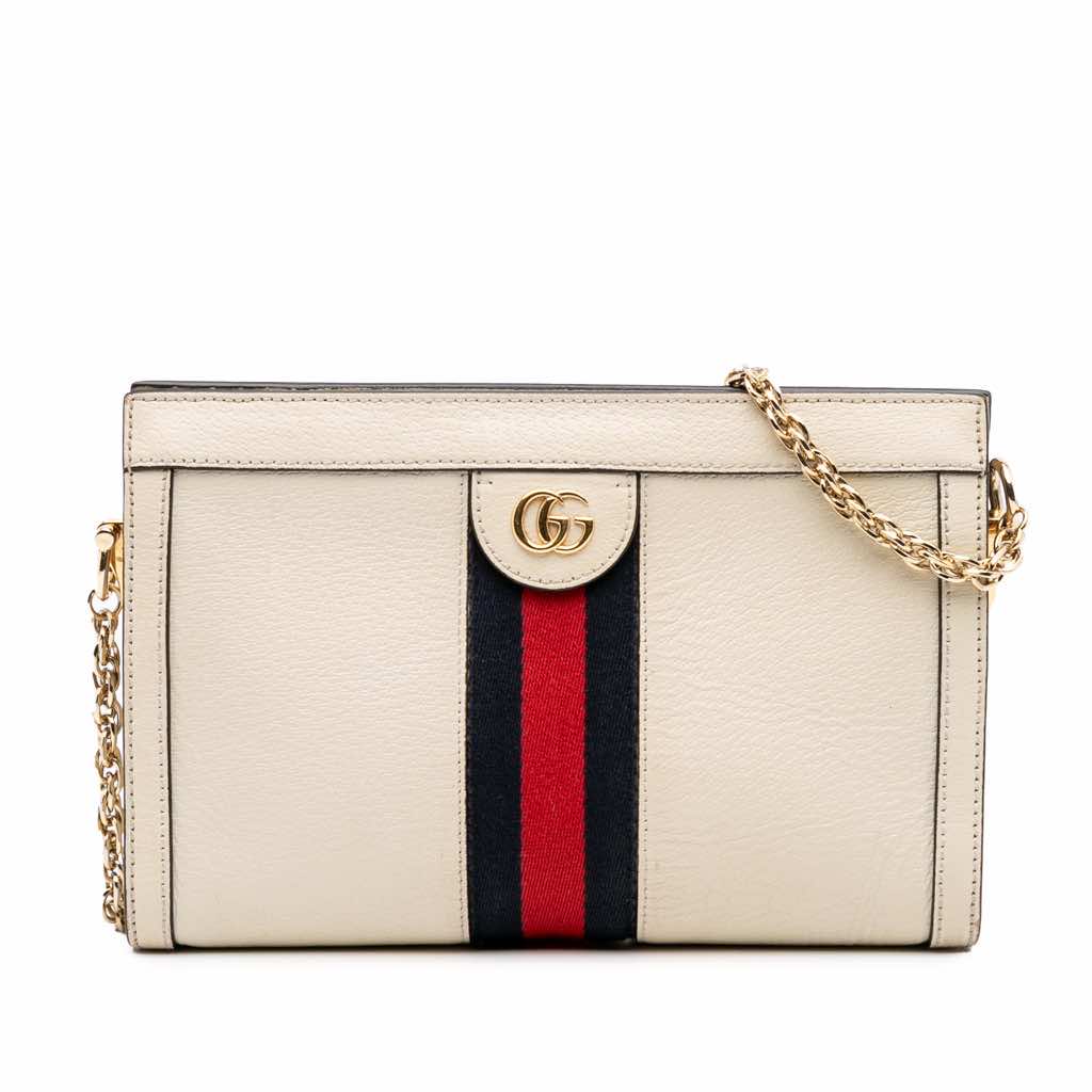 Gucci Small Calfskin Ophidia Chain Crossbody