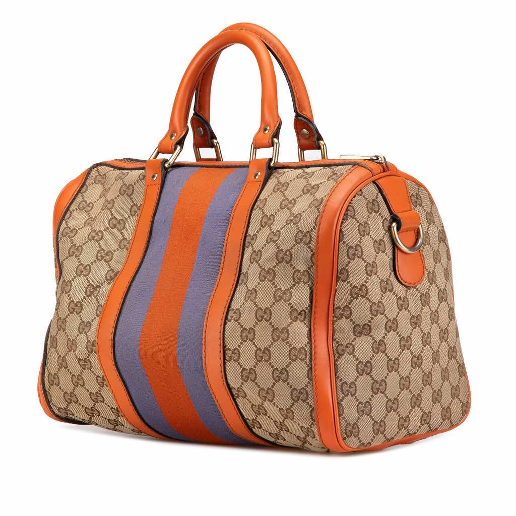Gucci GG Canvas Web Joy Boston Bag - 2