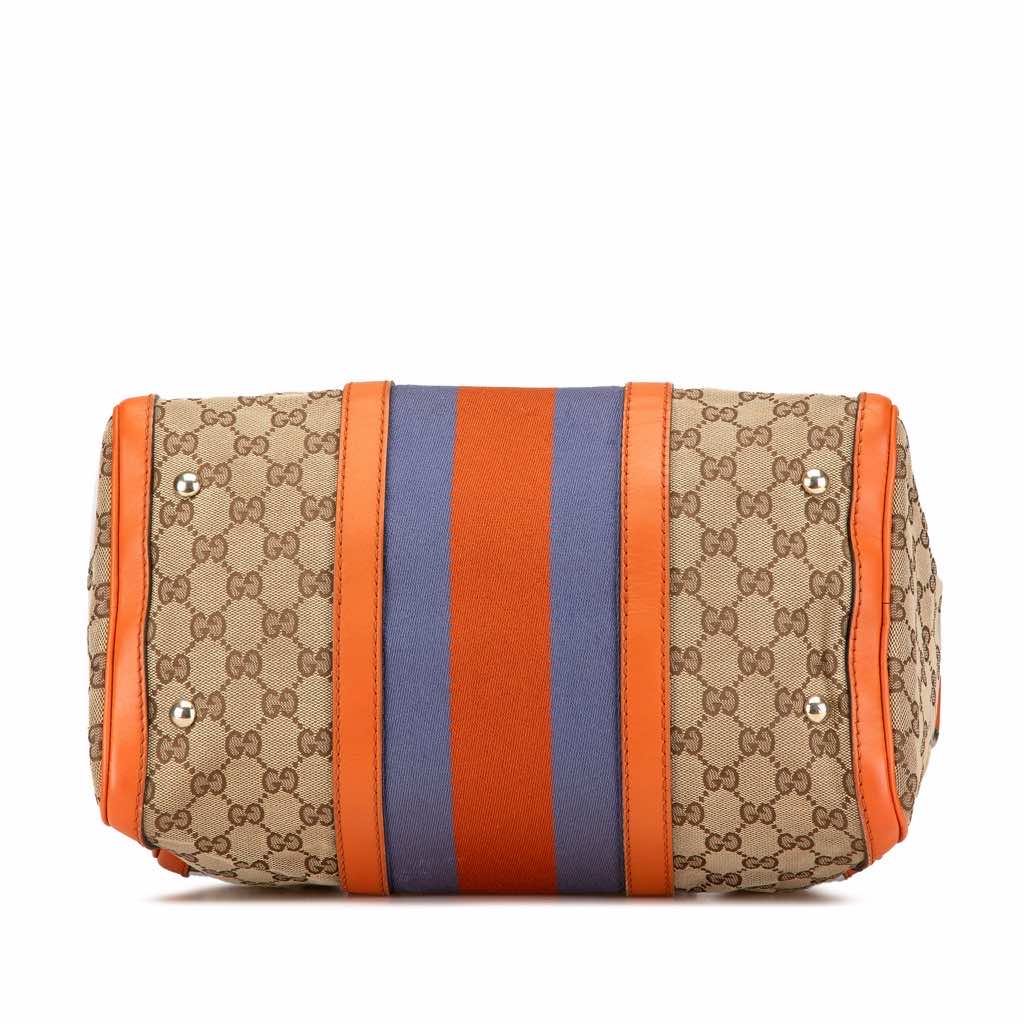 Gucci GG Canvas Web Joy Boston Bag - 3