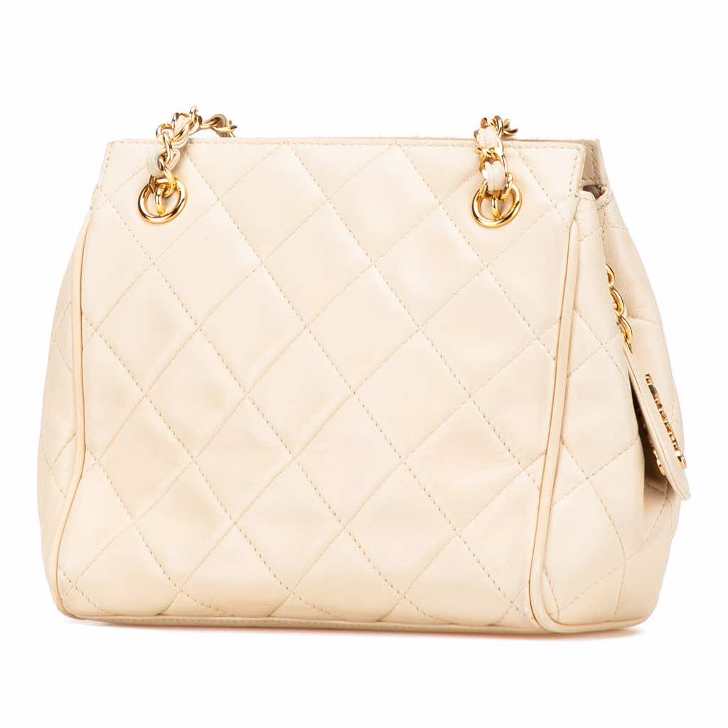 Chanel Quilted Lambskin Chain Shoulder Bag - 2