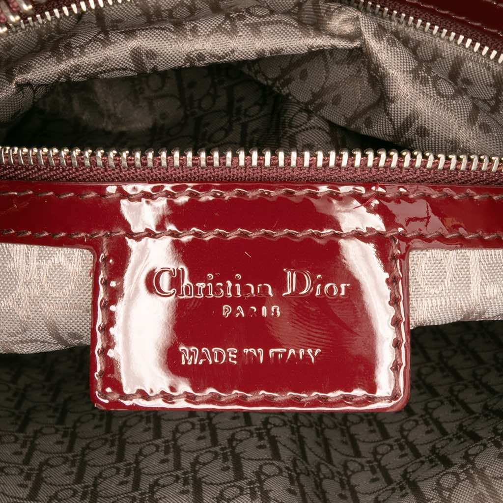Dior Large Patent Cannage Lady Dior - 5