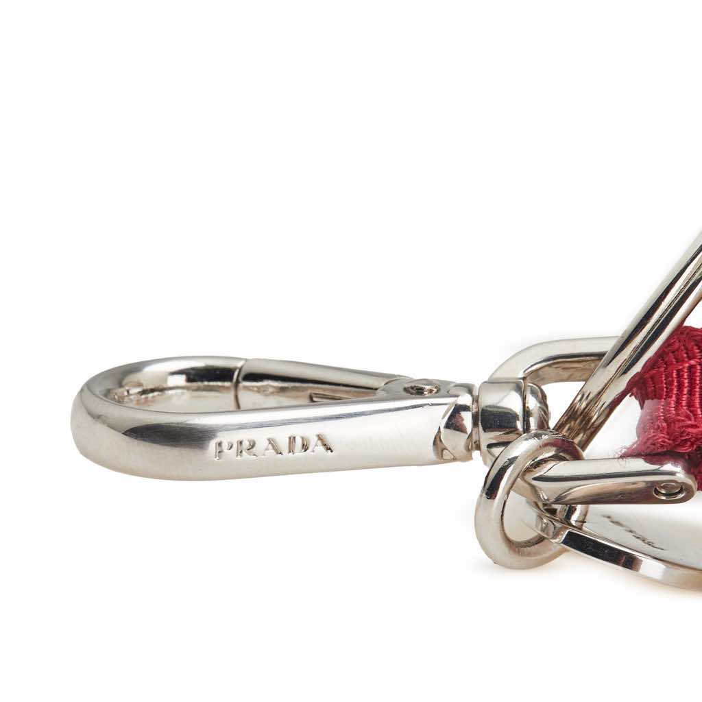 Prada Faux Fur Teddy Bear Bag Charm and Key Holder - 5