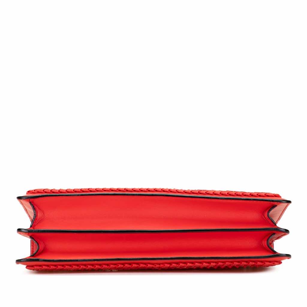 Bvlgari Medium Leather Plisse Serpenti Forever Shoulder Bag - Back view