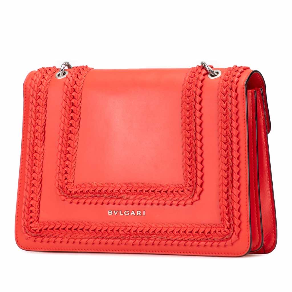 Bvlgari Medium Leather Plisse Serpenti Forever Shoulder Bag - Image 6