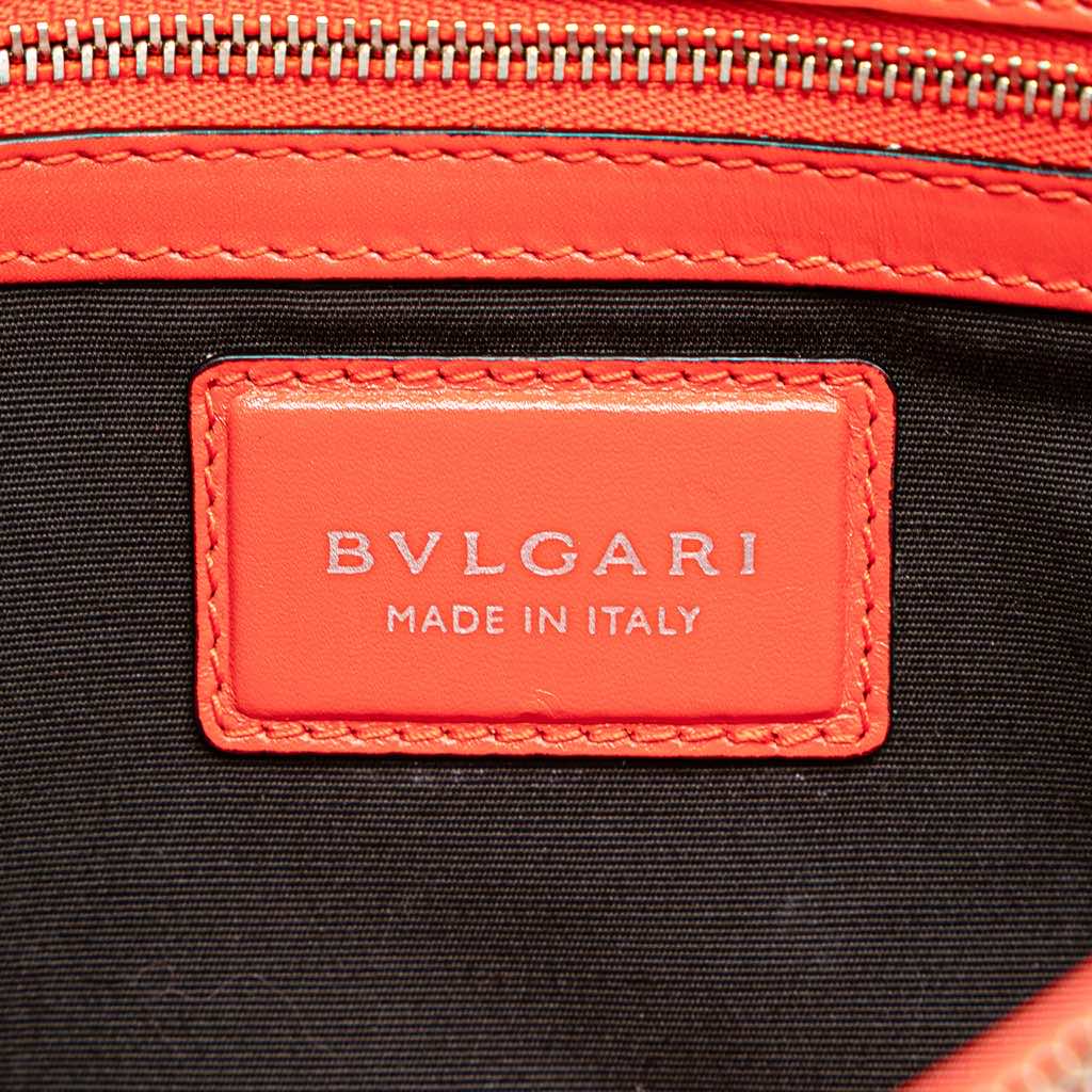 Bvlgari Medium Leather Plisse Serpenti Forever Shoulder Bag - Side view
