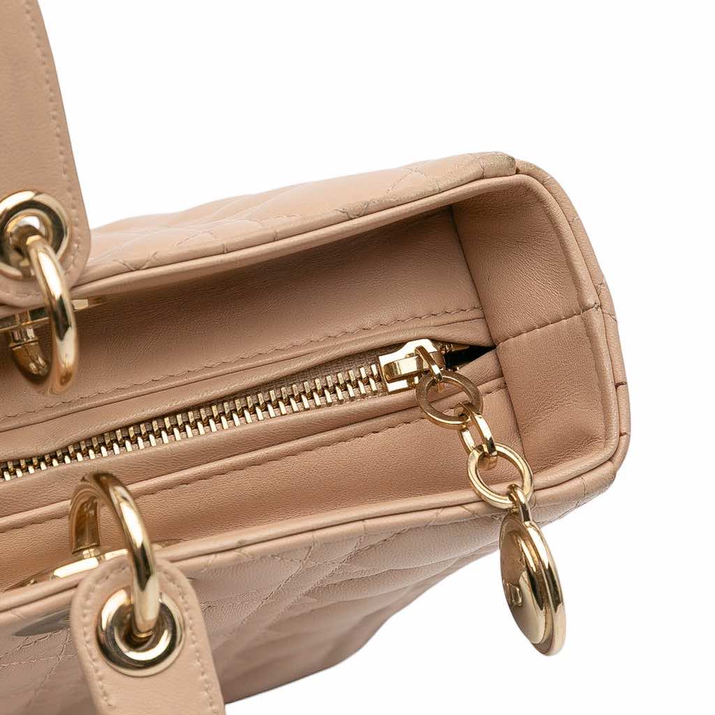 Dior Large Lambskin Cannage Lady Dior - Detail 2