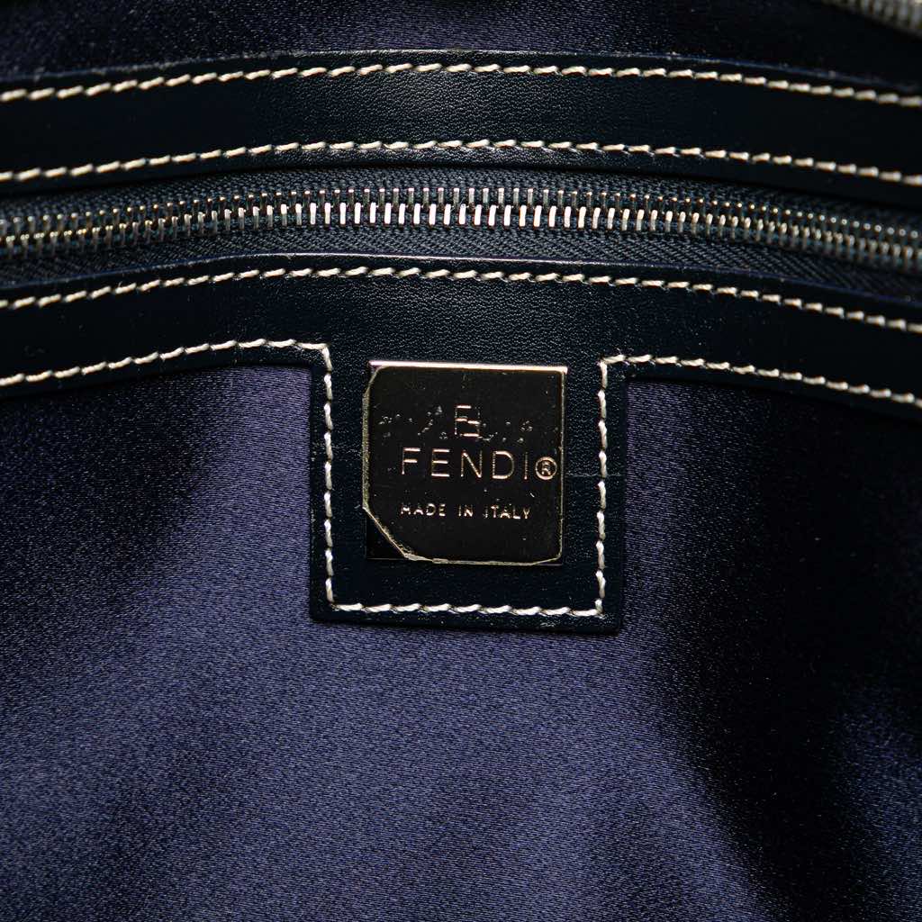 Fendi Zucchino Canvas Handbag - Side view