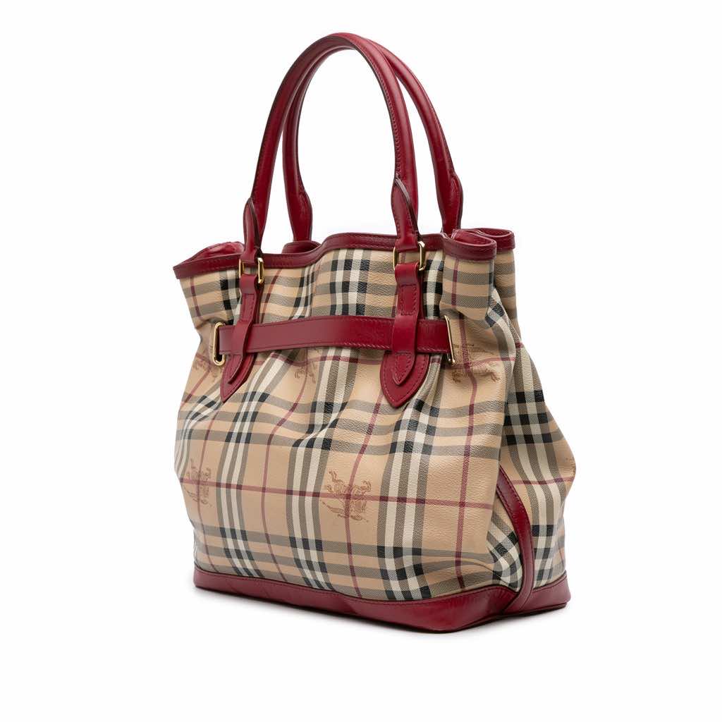Burberry Haymarket Check Coated Canvas Golderton Satchel - 2