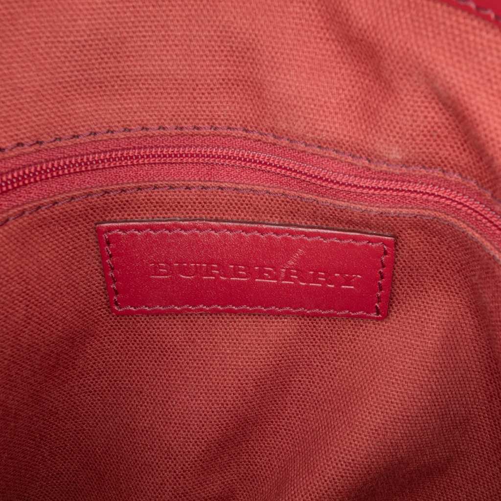 Burberry Haymarket Check Coated Canvas Golderton Satchel - 5