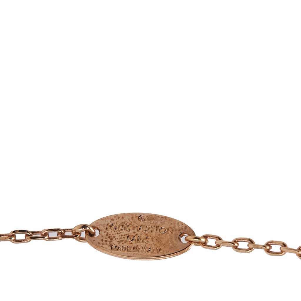 Louis Vuitton Gold Plated Crystal Heart Necklace - Detail 1