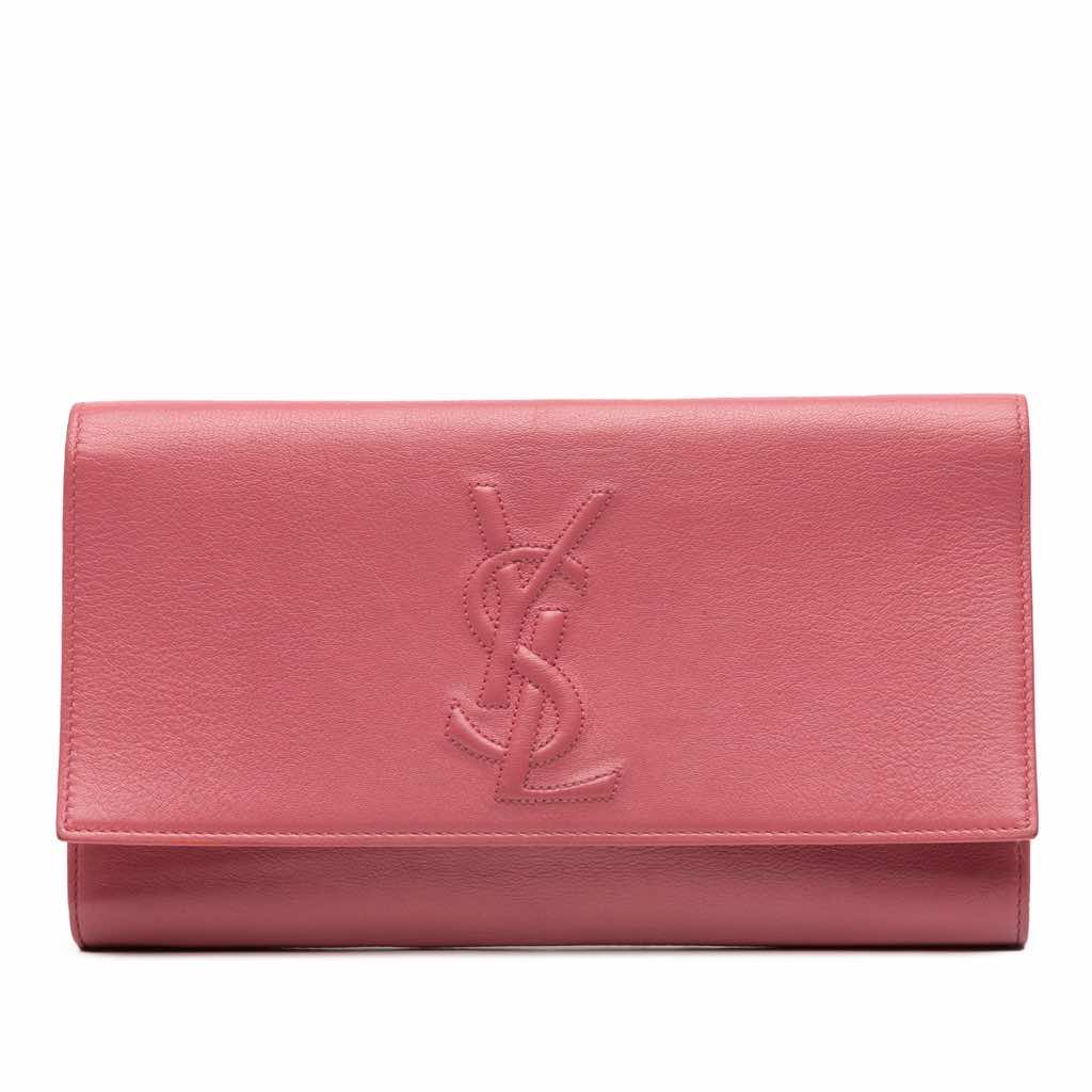 Yves Saint Laurent Large Leather Belle de Jour Clutch