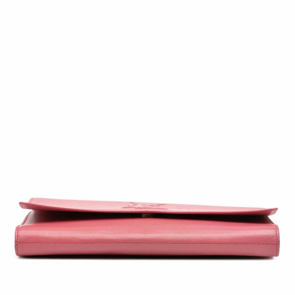 Yves Saint Laurent Large Leather Belle de Jour Clutch - Image 6