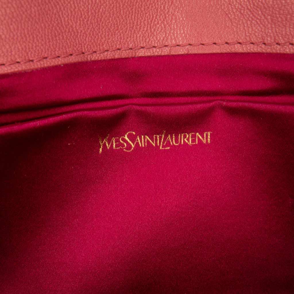Yves Saint Laurent Large Leather Belle de Jour Clutch - Side view
