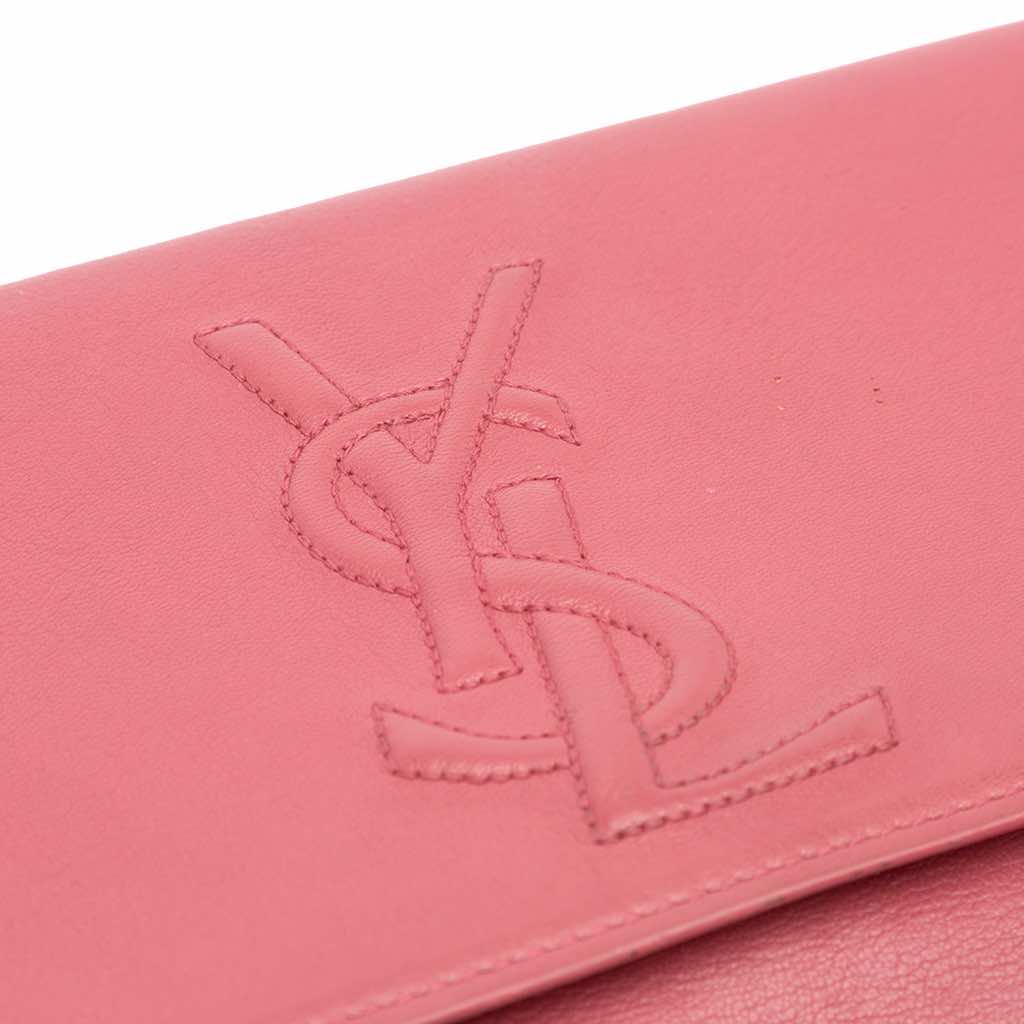 Yves Saint Laurent Large Leather Belle de Jour Clutch - Detail 2