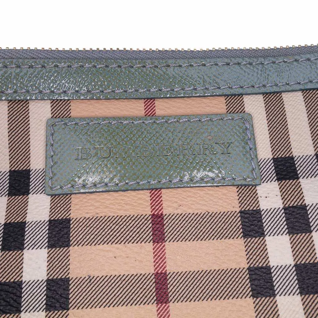 Burberry Small Haymarket Check Coated Canvas Canterbury Tote Brown Canvas Good - Box View