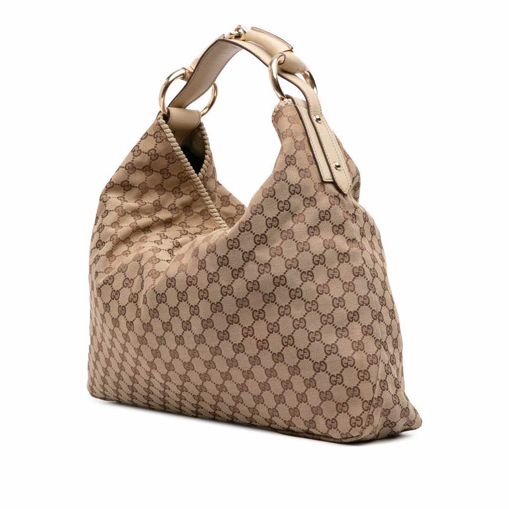 Gucci Large GG Canvas Horsebit Hobo - 2