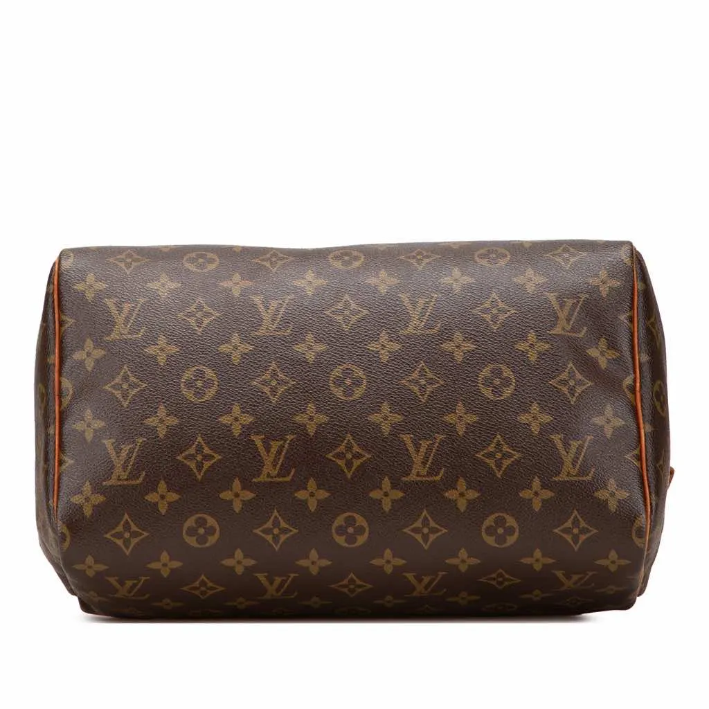 Louis Vuitton Monogram Speedy 30 Brown Canvas Fair - Inside View