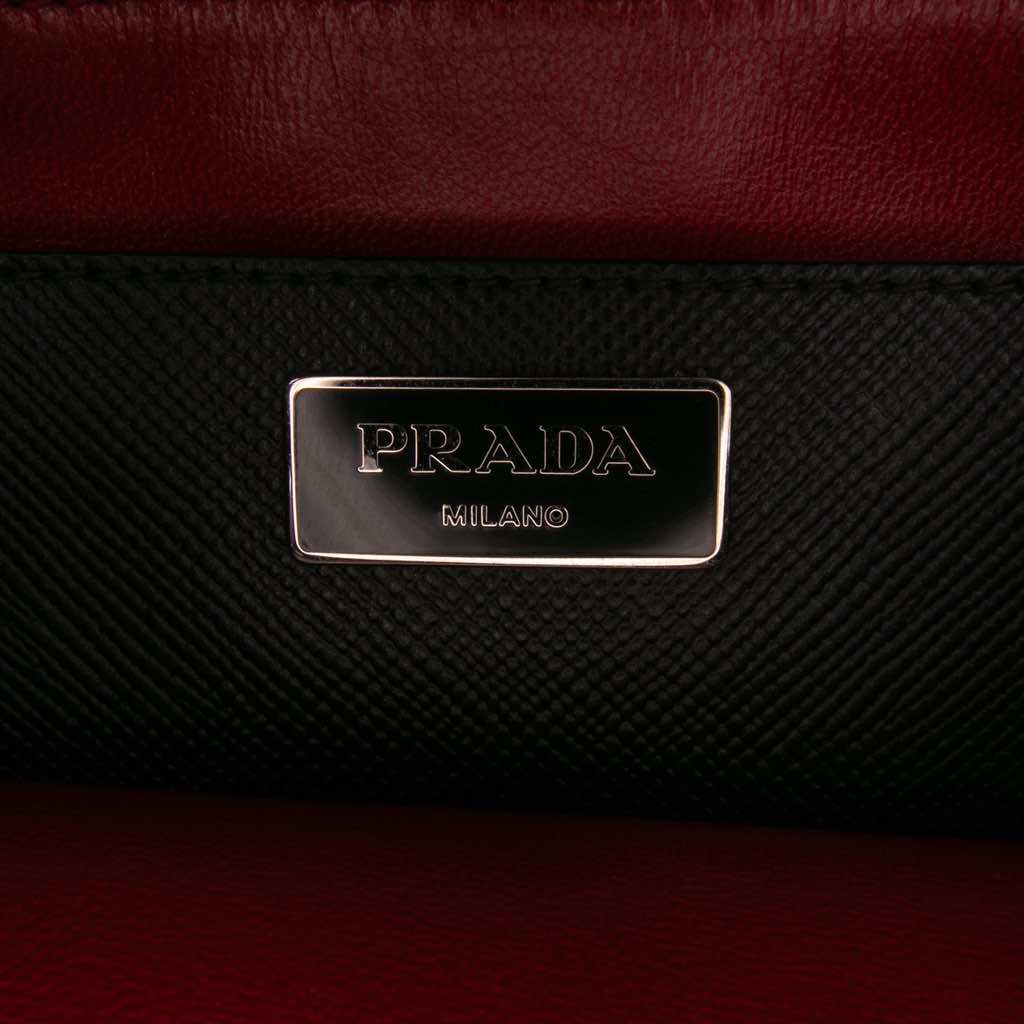 Prada Saffiano Cuir Turnlock Twin Satchel - 5