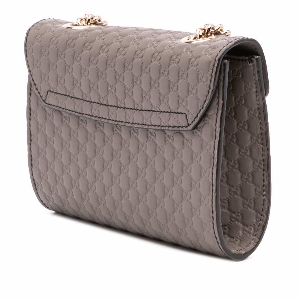 Gucci Mini Microguccissima Emily Crossbody - Back view