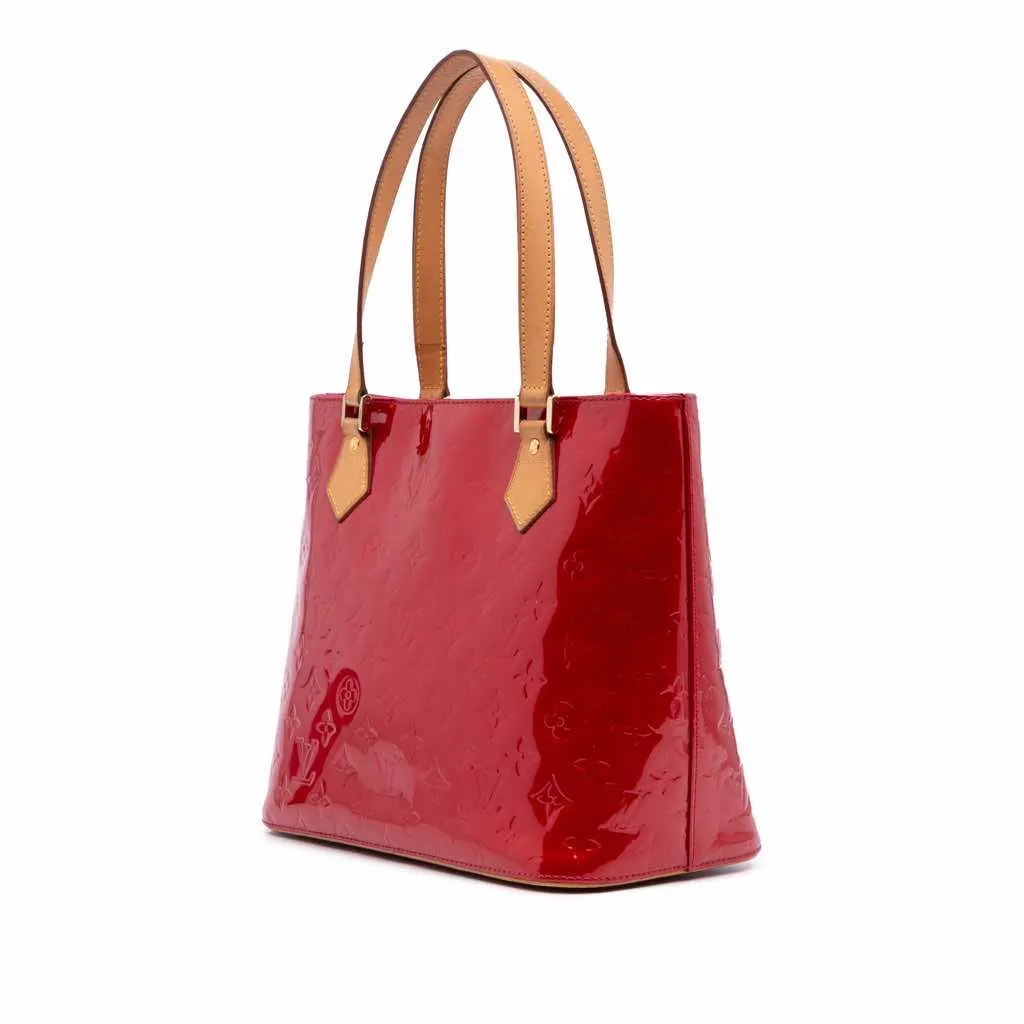 Louis Vuitton Monogram Vernis Houston Red Leather Good - Back View
