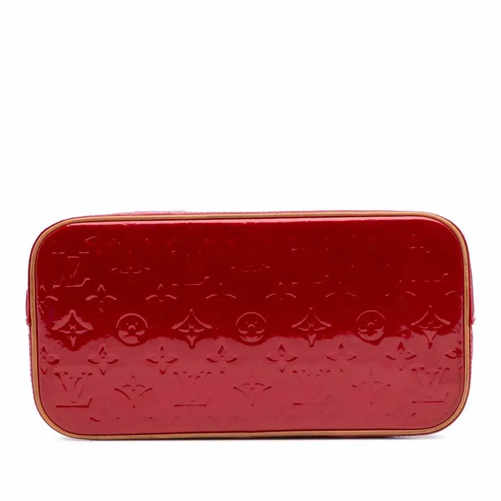 Louis Vuitton Monogram Vernis Houston Red Leather Good - Inside View