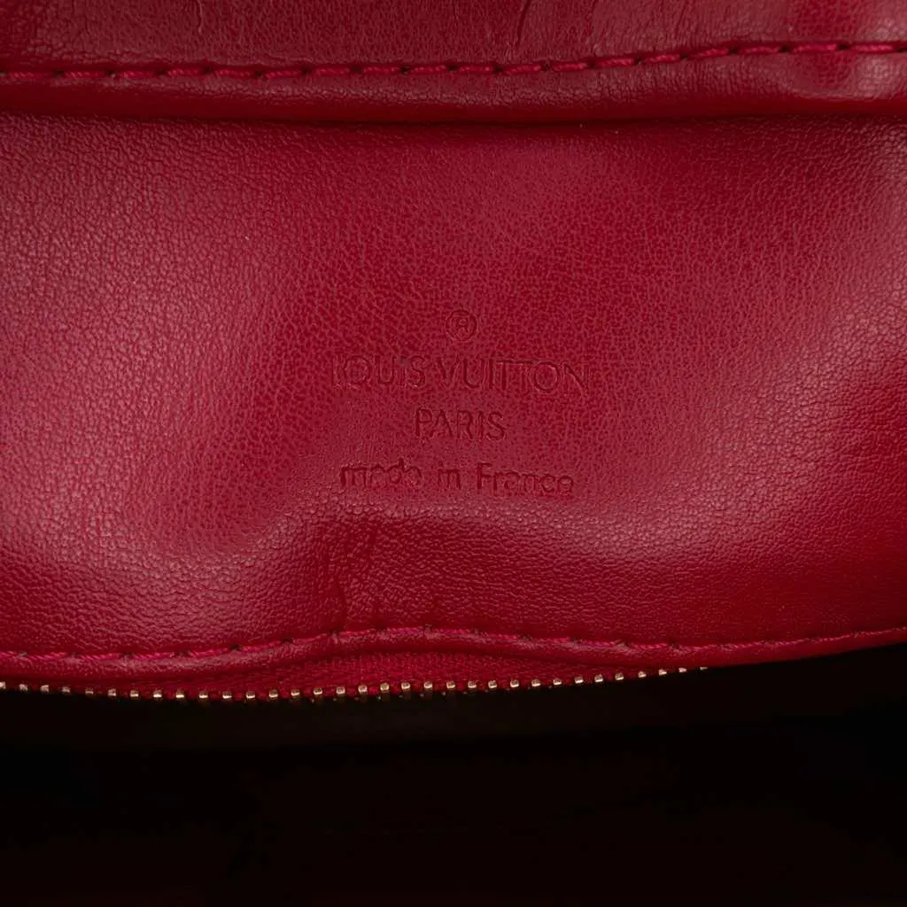 Louis Vuitton Monogram Vernis Houston Red Leather Good - Box View