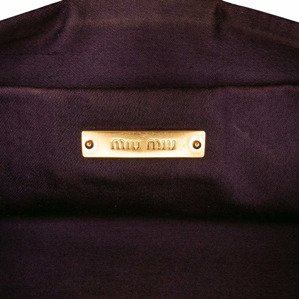 Miu Miu Croc Embossed Crackle Patent Crossbody - 5