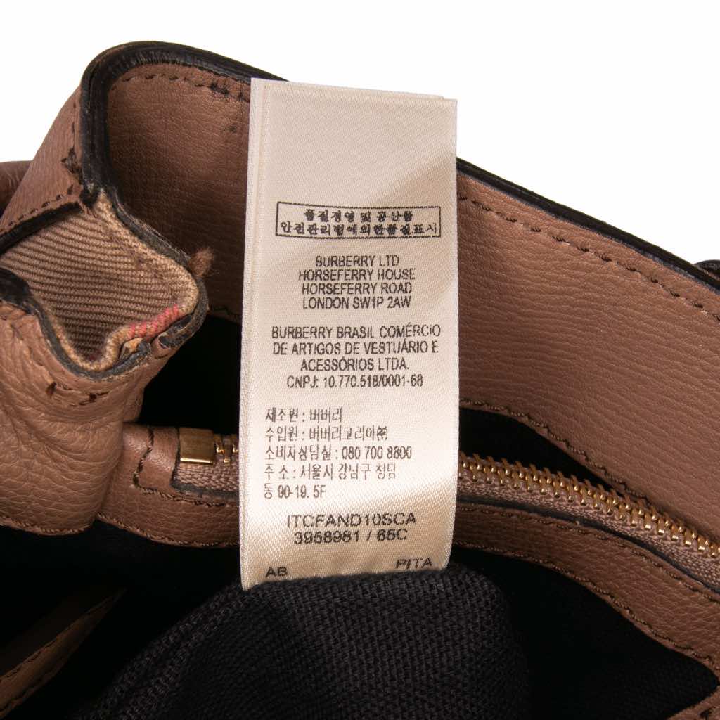 Burberry Medium Leather and House Check Banner Satchel - Image 10