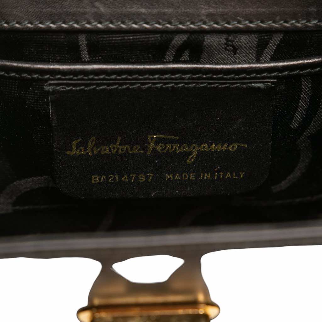 Salvatore Ferragamo Leather Gancini Flap Crossbody - 5