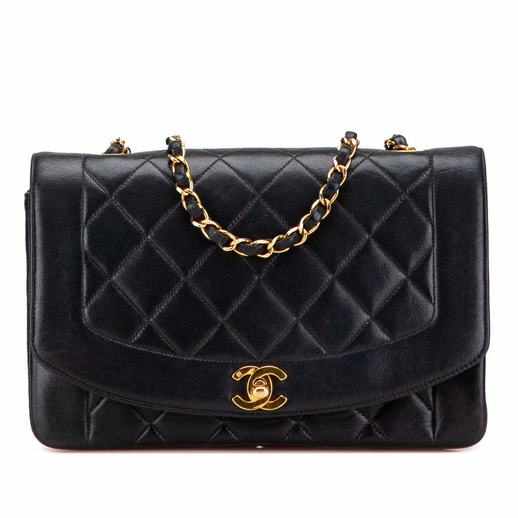 Chanel Medium Lambskin Diana Flap