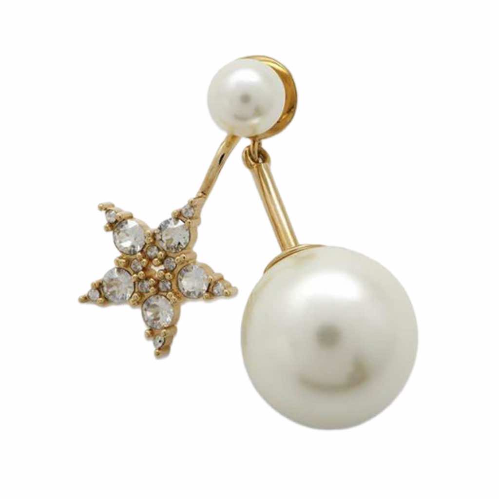 Dior Gold Plated Crystal And Faux Pearl My ABCDior Tribales Single Earring - Image 6