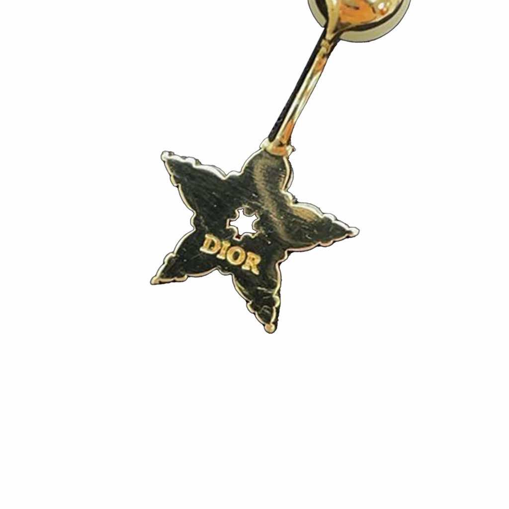 Dior Gold Plated Crystal And Faux Pearl My ABCDior Tribales Single Earring - 4