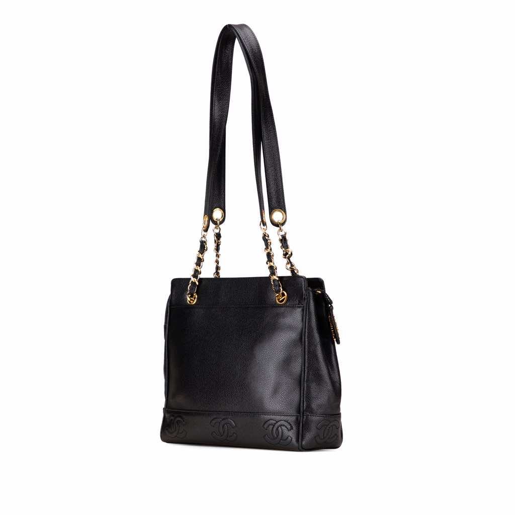 Chanel Triple CC Caviar Tote - Back view