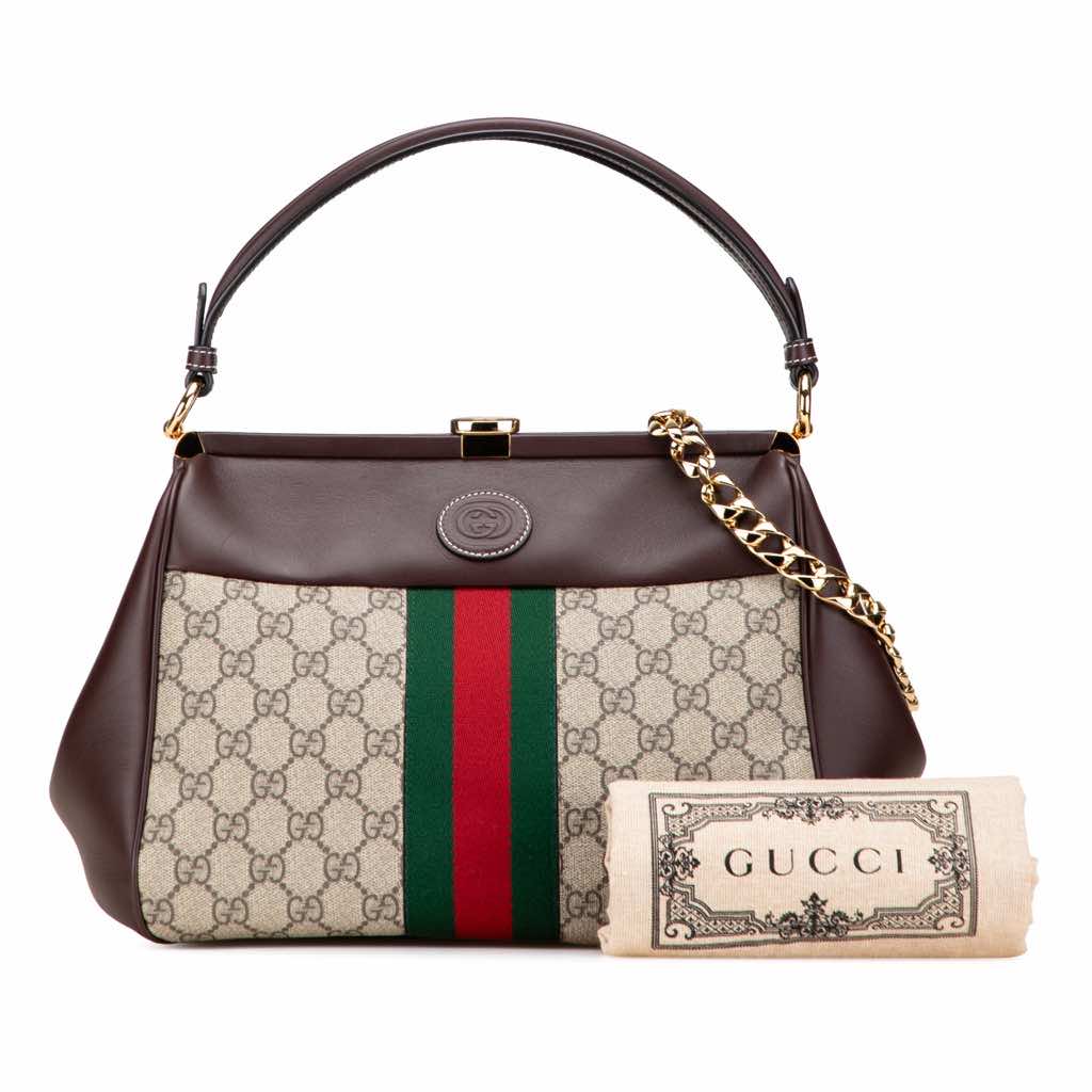 Gucci GG Supreme Ophidia Virgo Top Handle Bag - Image 12