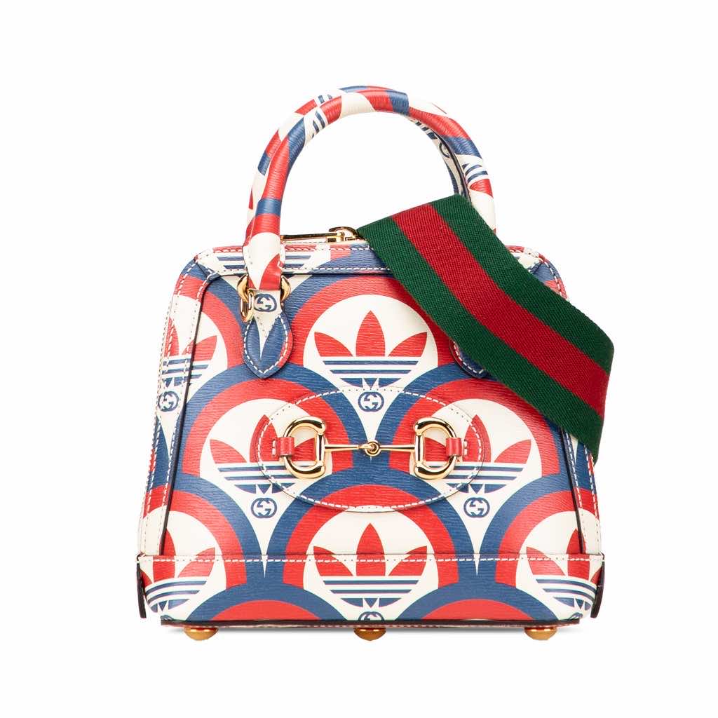 Gucci Adidas Mini Leather Horsebit 1955 Top Handle Bag