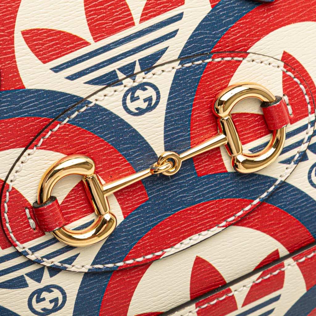 Gucci Adidas Mini Leather Horsebit 1955 Top Handle Bag - Image 10