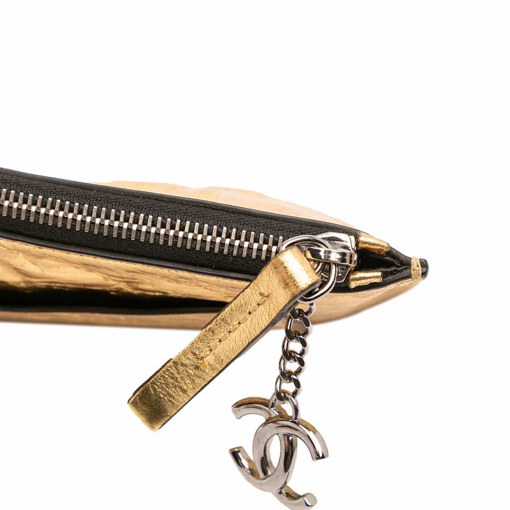 Chanel Metallic Lambskin Je Ne Suis Pas En Solde Clutch - Detail 2