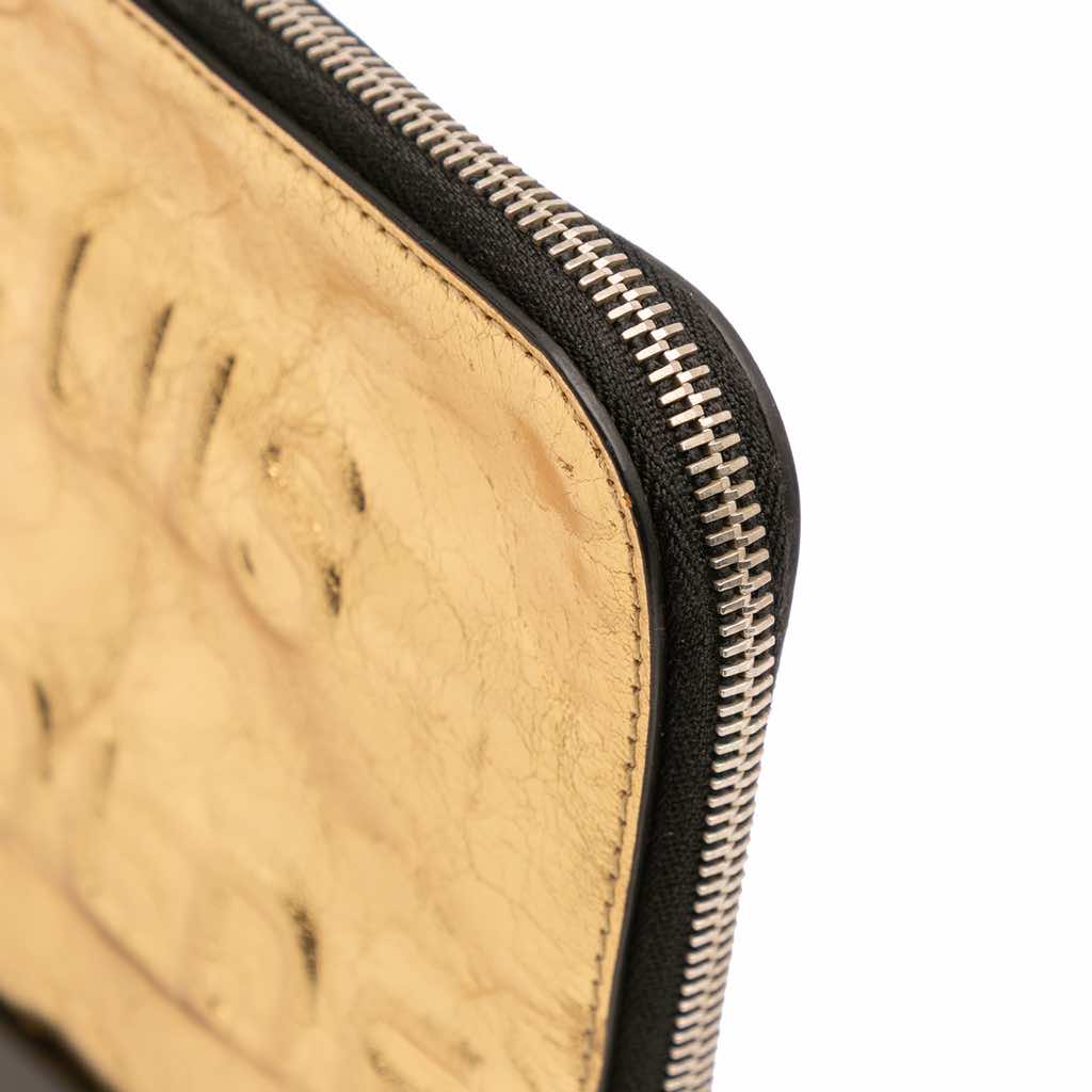 Chanel Metallic Lambskin Je Ne Suis Pas En Solde Clutch - Image 10