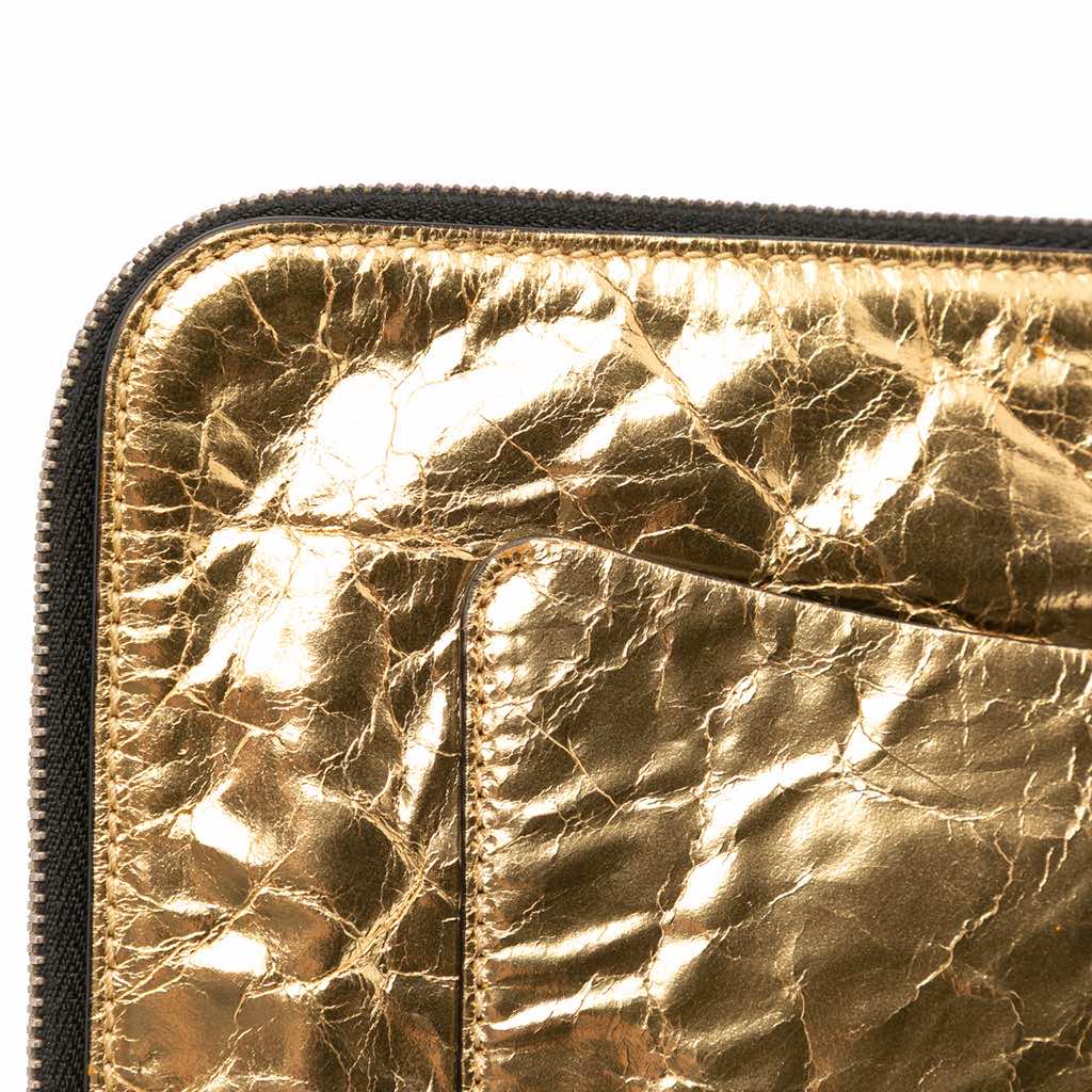 Chanel Metallic Lambskin Je Ne Suis Pas En Solde Clutch - Image 12