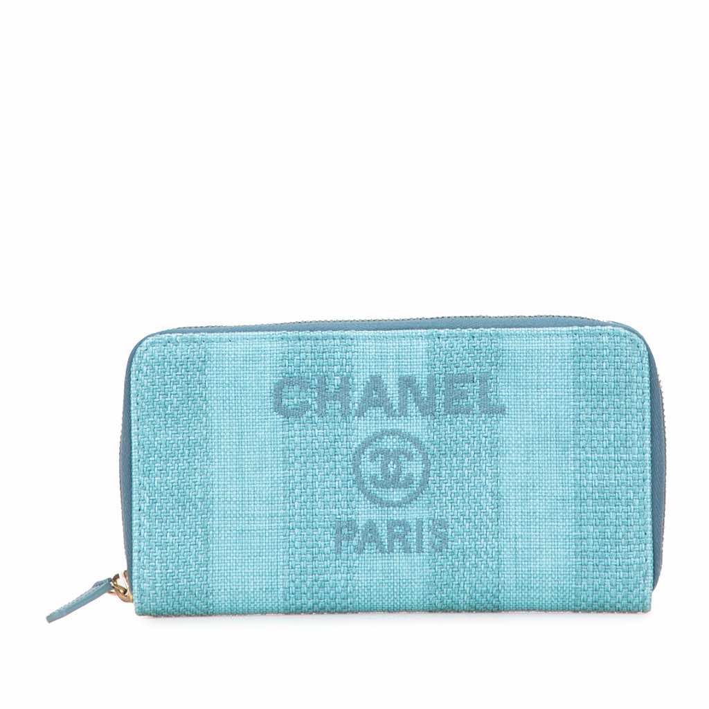 Chanel Tweed Deauville Continental Wallet